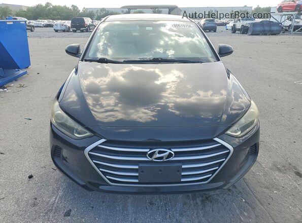 5NPD74LFXHH089403 2017 HYUNDAI ELANTRA Black უკანა ხედი