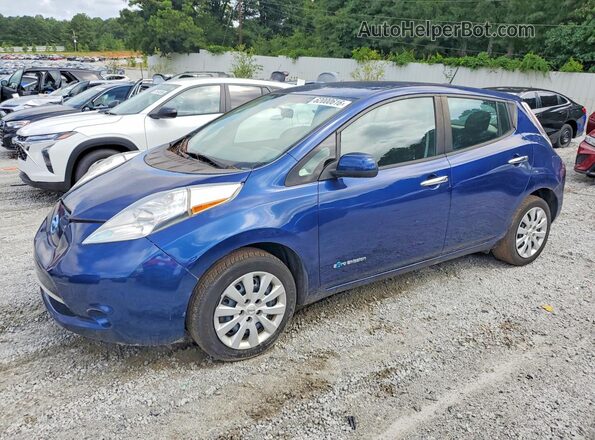 1N4BZ0CP3HC306553 2017 NISSAN LEAF Blue Հետևի ձախ