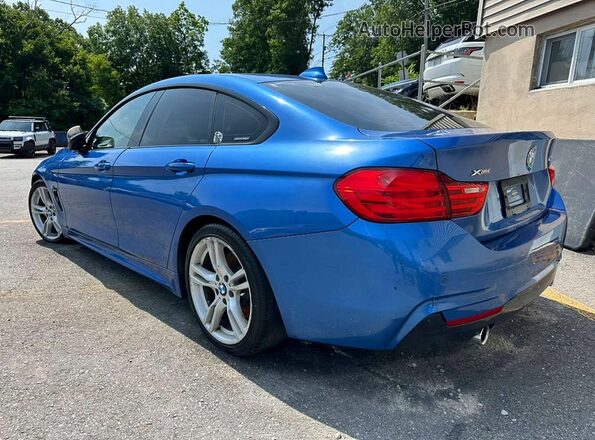 WBA4B3C54GG527753 2016 BMW 4 SERIES Blue Rear right