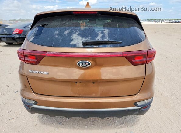 KNDPM3AC9L7700592 2020 KIA SPORTAGE Brown Widok wnętrza z przodu