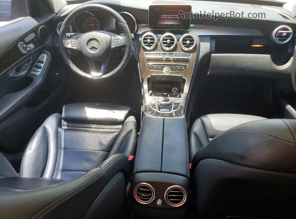 55SWF4KB2HU213493 2017 MERCEDES-BENZ C-CLASS Black Вид щитка приладів