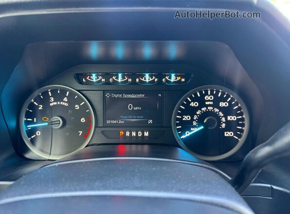 1FTEX1EP9LKE17445 2020 FORD F150 Black ხელსაწყოთა პანელის ხედი