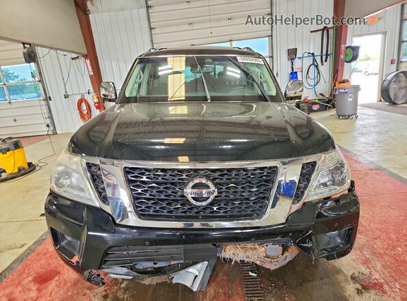 JN8AY2NC1H9511580 2017 NISSAN ARMADA Black Front view