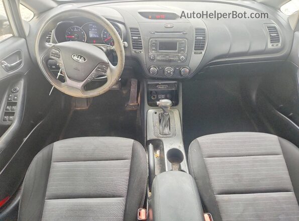 KNAFK5A87G5567757 2016 KIA FORTE Silver ხელსაწყოთა პანელის ხედი