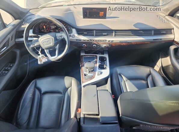 WA1LHAF74JD014777 2018 AUDI Q7 Black Вид щитка приладів