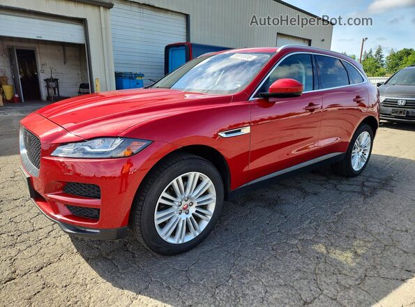 SADCN2GX0KA366930 2019 JAGUAR F-PACE Red Rear left