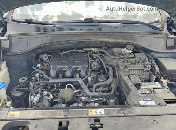 KM8SR4HF1HU219404 2017 HYUNDAI SANTA FE Blue Vista del compartimento del motor