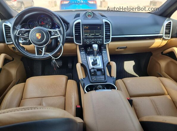 WP1AF2A28GLA40512 2016 PORSCHE CAYENNE Gray Սարքավորումների վահանակի տեսք