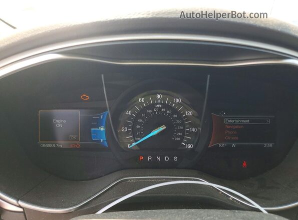 3FA6P0HD4GR247020 2016 FORD FUSION Gray Սալոնի հետևի տեսք