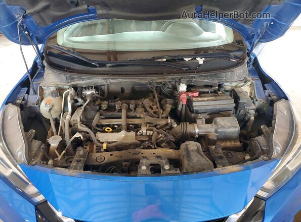 3N1CN8EV8LL898620 2020 NISSAN VERSA Blue Vista del compartimento del motor