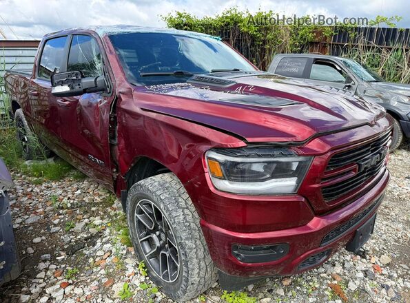 1C6SRFLT0LN205050 2020 RAM 1500 Burgundy Tył lewy