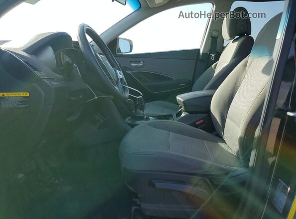 5NMZT3LB3JH076178 2018 HYUNDAI SANTA FE Black Dashboard view