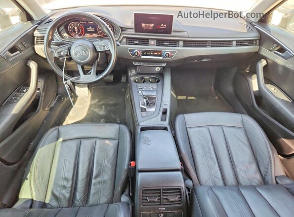WAUKMAF49HN038707 2017 AUDI A4 Black Vista del cuadro de instrumentos