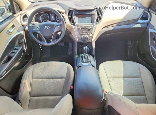 KM8SM4HF3HU178160 2017 HYUNDAI SANTA FE Brown Սարքավորումների վահանակի տեսք