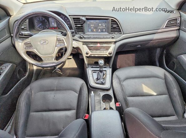 KMHD84LF2HU357908 2017 HYUNDAI ELANTRA Черный Вид щитка приборов