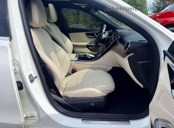 W1KAF4HB3PR133203 2023 MERCEDES-BENZ C White VIN კოდის სტიკერის ხედი