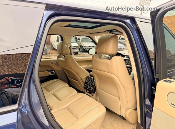 SALGS2VF5GA263311 2016 LAND ROVER RANGE Blue Вид салону спереду