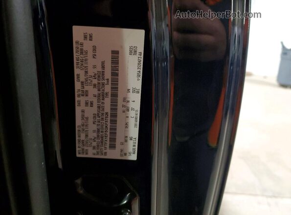 1FTFX1EF5GKF57526 2016 FORD F150 Black VIN sticker view