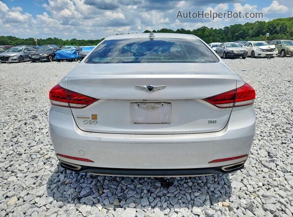 KMHGN4JE0JU235215 2018 GENESIS G80 Silver Front interior view