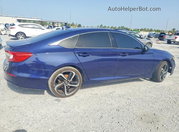 1HGCV1F16JA069423 2018 HONDA ACCORD Blue Front right