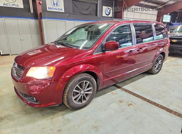 2C4RDGCG5HR714558 2017 DODGE CARAVAN Burgundy Trasero izquierdo