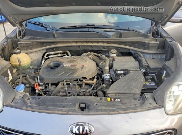 KNDPR3A63K7524035 2019 KIA SPORTAGE Gray Vista de la etiqueta del VIN