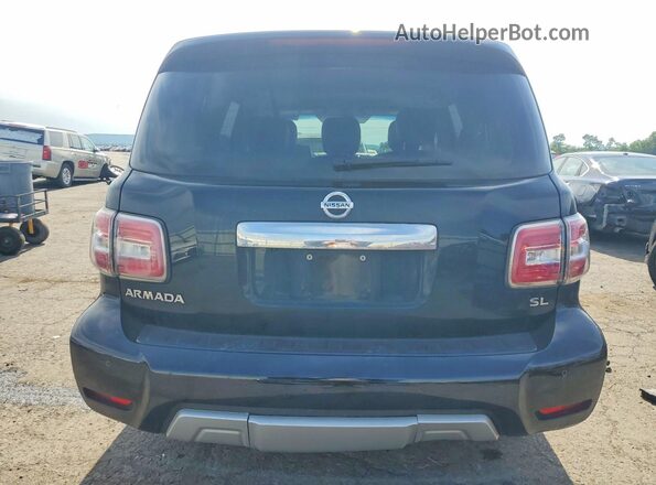 JN8AY2NCXH9502876 2017 NISSAN ARMADA Black წინა სალონის ხედი