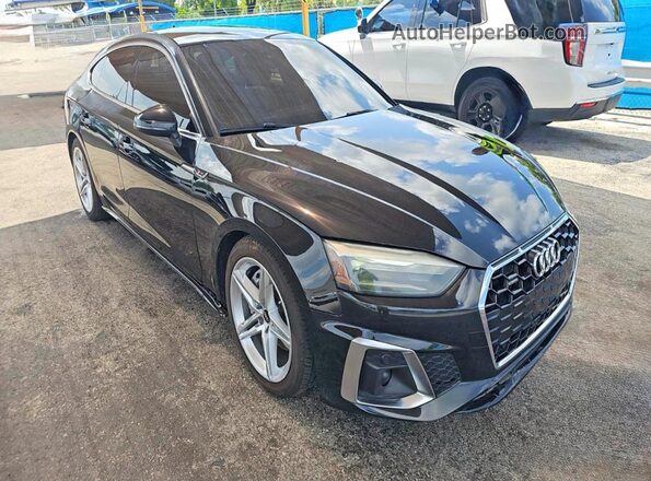 WAUDACF59MA056857 2021 AUDI A5 Black Trasero izquierdo