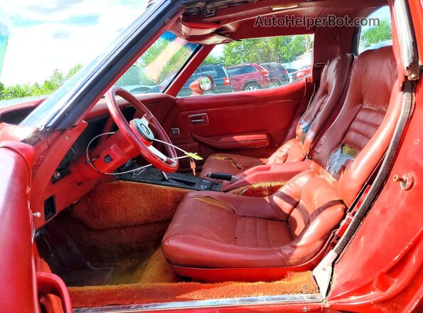 1Z8749S443183 1979 CHEVROLET CORVETTE Red Dashboard view