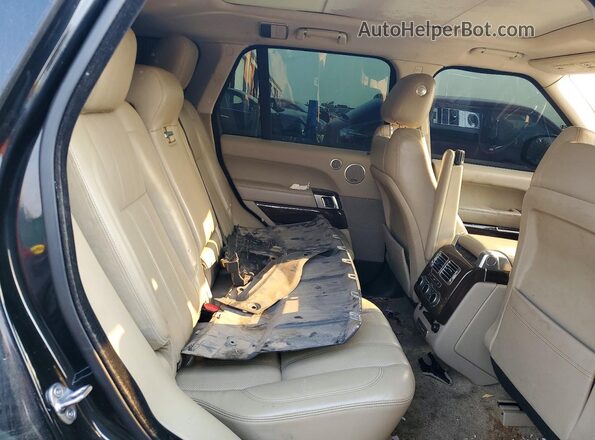 SALGS2EF2GA306177 2016 LAND ROVER RANGE ROVER Black უკანა სალონის ხედი