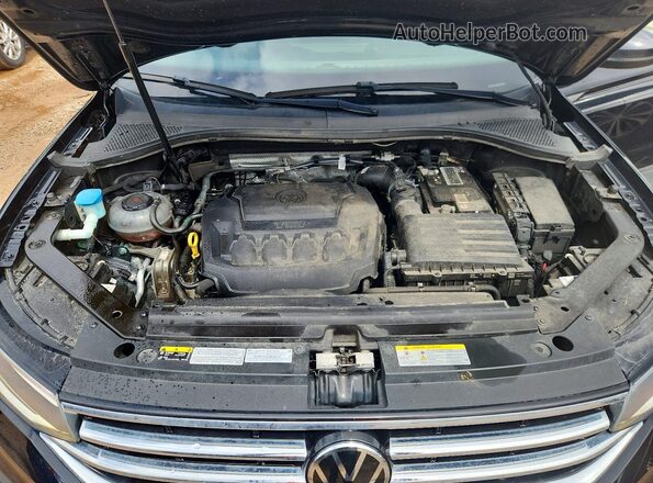 3VV2B7AX3NM036164 2022 VOLKSWAGEN TIGUAN Black Vista de la etiqueta del VIN