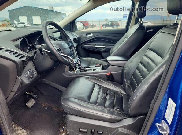 1FMCU9HD7JUB10482 2018 FORD ESCAPE Синий Вид панели приборов