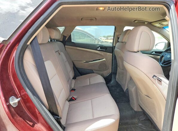 KM8J33A22GU195479 2016 HYUNDAI TUCSON Burgundy Вид задньої частини салону