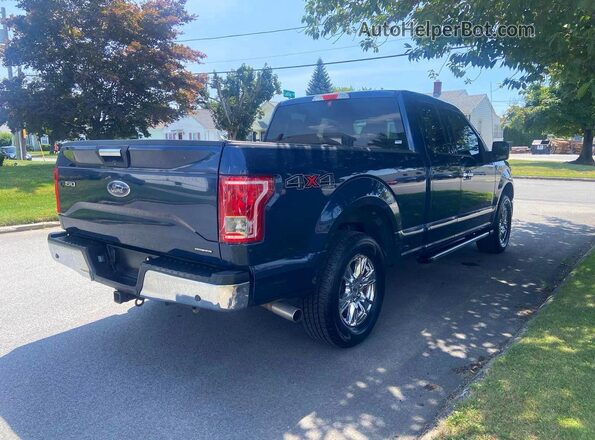 1FTEX1E87GFA81219 2016 FORD F150 Blue Widok z przodu