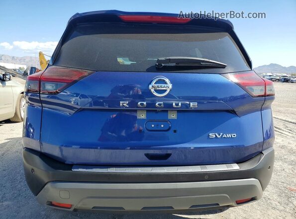 JN8AT3BB0MW230768 2021 NISSAN ROGUE Blue Widok wnętrza z przodu
