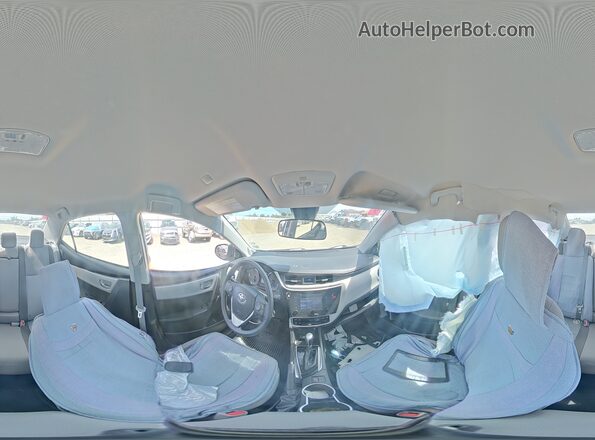 5YFBURHE5KP941857 2019 TOYOTA COROLLA Белый Панорамный вид салона 360°