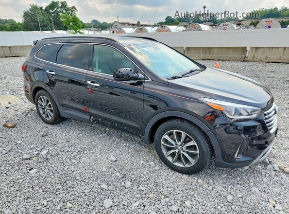 KM8SMDHF9HU209413 2017 HYUNDAI SANTA Black Вид спереду