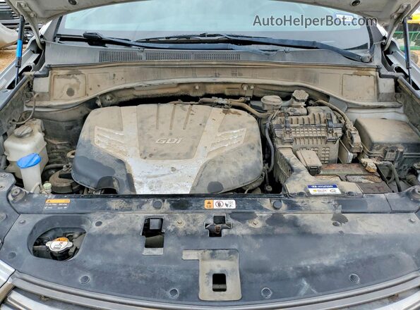 KM8SM4HFXHU173070 2017 HYUNDAI SANTA FE Silver Вид підкапотного простору