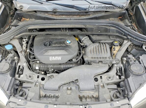 WBXHU7C33J3H43750 2018 BMW X1 Brown VIN კოდის სტიკერის ხედი