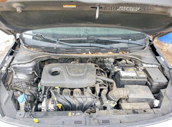3KPA24AB5KE241620 2019 KIA RIO Gray Engine compartment view
