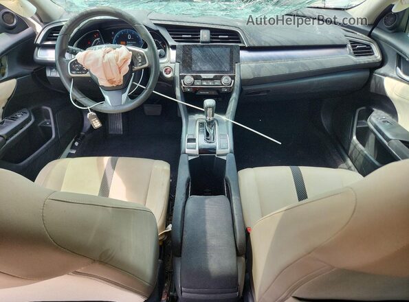 2HGFC1F3XGH659705 2016 HONDA CIVIC White Вид щитка приладів