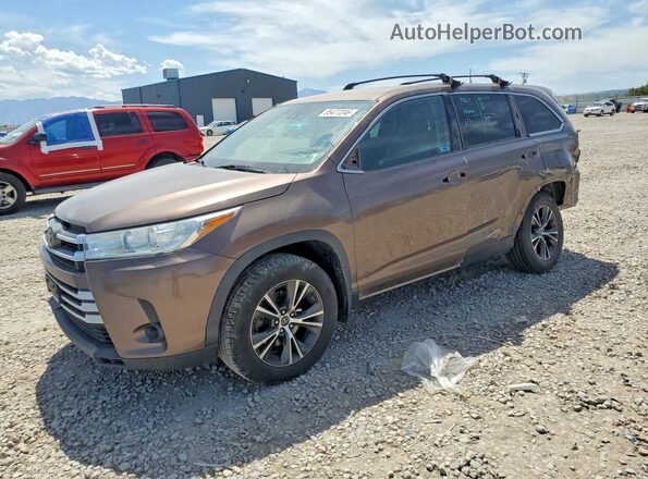 5TDBZRFH8KS982070 2019 TOYOTA HIGHLANDER Brown უკანა მარცხენა