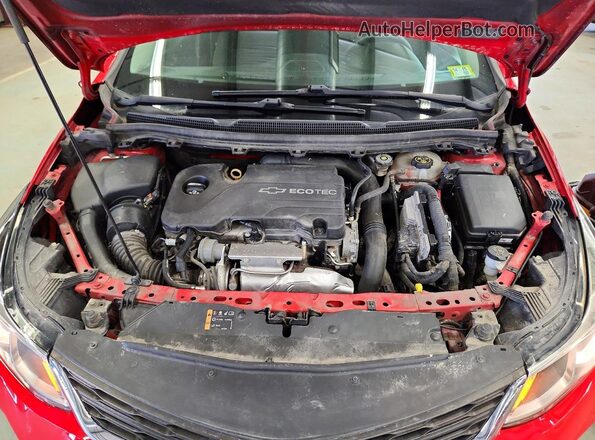 1G1BC5SM3H7140603 2017 CHEVROLET CRUZE Red Widok komory silnika