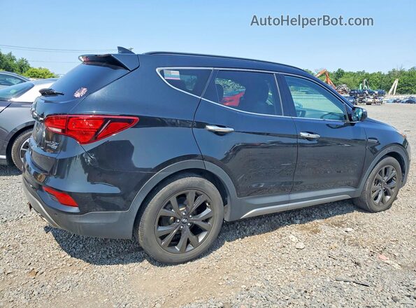 5XYZWDLA9HG395044 2017 HYUNDAI SANTA Black Front right