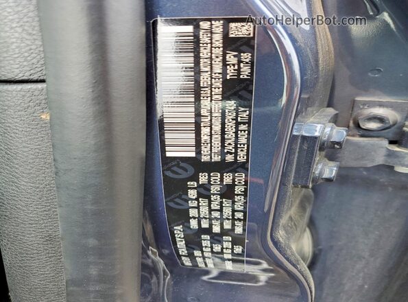 ZACNJBAB5KPK67434 2019 JEEP RENEGADE Blue Widok naklejki z numerem VIN