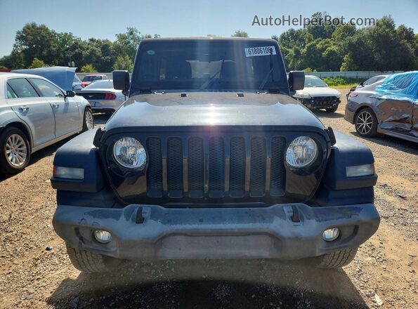 1C4HJXDG4JW147971 2018 JEEP WRANGLER Black Widok z tyłu