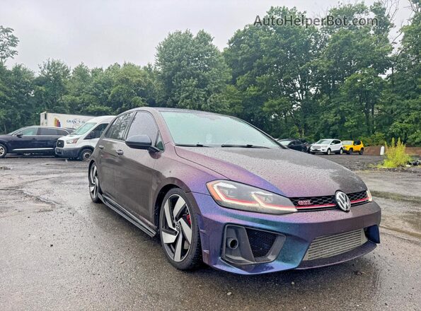 3VW6T7AU9LM017423 2020 VOLKSWAGEN GTI Blue Հետևի ձախ