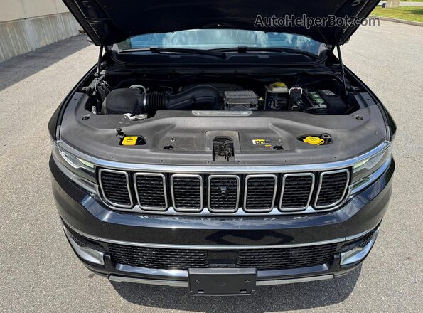 1C4SJVDTXNS108757 2022 JEEP WAGONEER Black Widok deski rozdzielczej