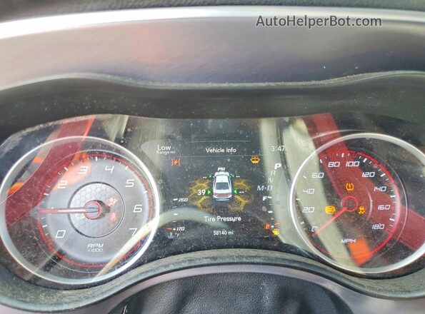 2C3CDXGJ5LH107204 2020 DODGE CHARGER Gray Вид щитка приладів
