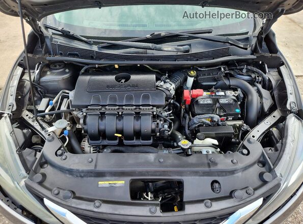 3N1AB7AP7KY372210 2019 NISSAN SENTRA Gray Engine compartment view